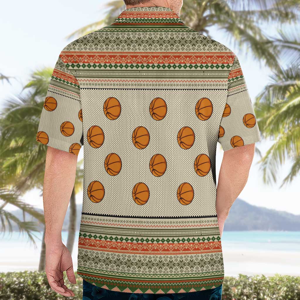 Basketball Winter Christmas Hawaiian Shirt Xmas Holiday Patterns - Wonder Print Shop