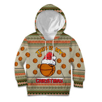 Basketball Winter Christmas Kid Hoodie Xmas Holiday Patterns - Wonder Print Shop