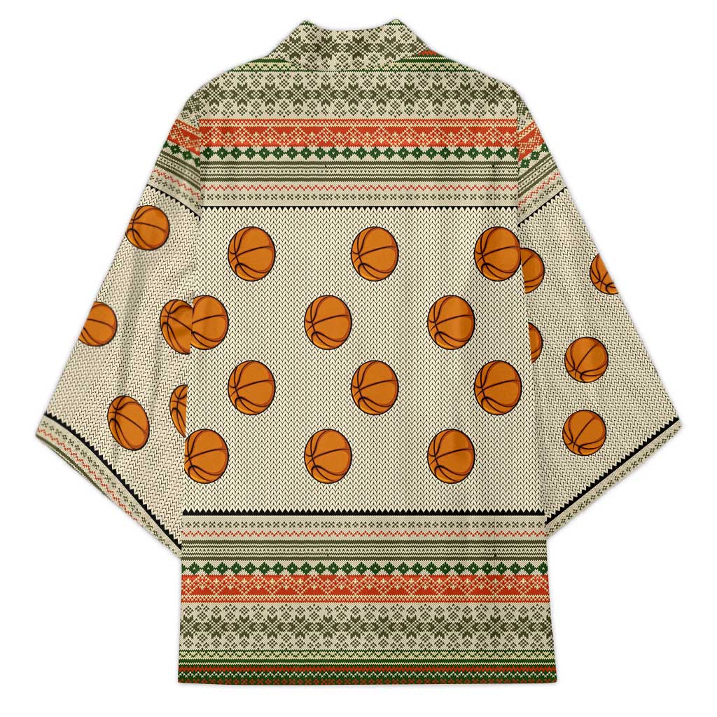 Basketball Winter Christmas Kimono Xmas Holiday Patterns - Wonder Print Shop