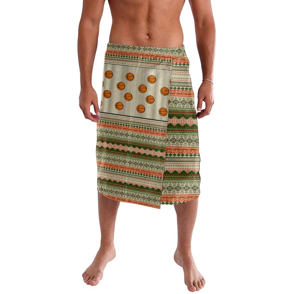 Basketball Winter Christmas Lavalava Xmas Holiday Patterns - Wonder Print Shop