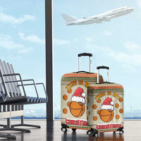Basketball Winter Christmas Luggage Cover Xmas Holiday Patterns - Wonder Print Shop