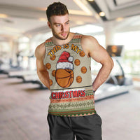 Basketball Winter Christmas Men Tank Top Xmas Holiday Patterns - Wonder Print Shop