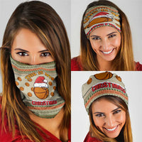 Basketball Winter Christmas Neck Gaiter Xmas Holiday Patterns - Wonder Print Shop