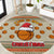 Basketball Winter Christmas Round Carpet Xmas Holiday Patterns - Wonder Print Shop