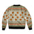 Basketball Winter Christmas Sleeve Zip Bomber Jacket Xmas Holiday Patterns - Wonder Print Shop