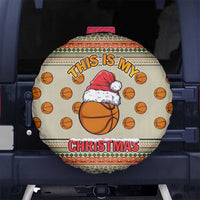 Basketball Winter Christmas Spare Tire Cover Xmas Holiday Patterns - Wonder Print Shop