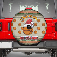 Basketball Winter Christmas Spare Tire Cover Xmas Holiday Patterns - Wonder Print Shop
