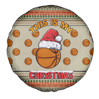 Basketball Winter Christmas Spare Tire Cover Xmas Holiday Patterns - Wonder Print Shop