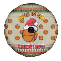 Basketball Winter Christmas Spare Tire Cover Xmas Holiday Patterns - Wonder Print Shop