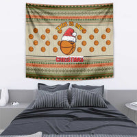Basketball Winter Christmas Tapestry Xmas Holiday Patterns - Wonder Print Shop