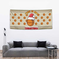Basketball Winter Christmas Tapestry Xmas Holiday Patterns - Wonder Print Shop