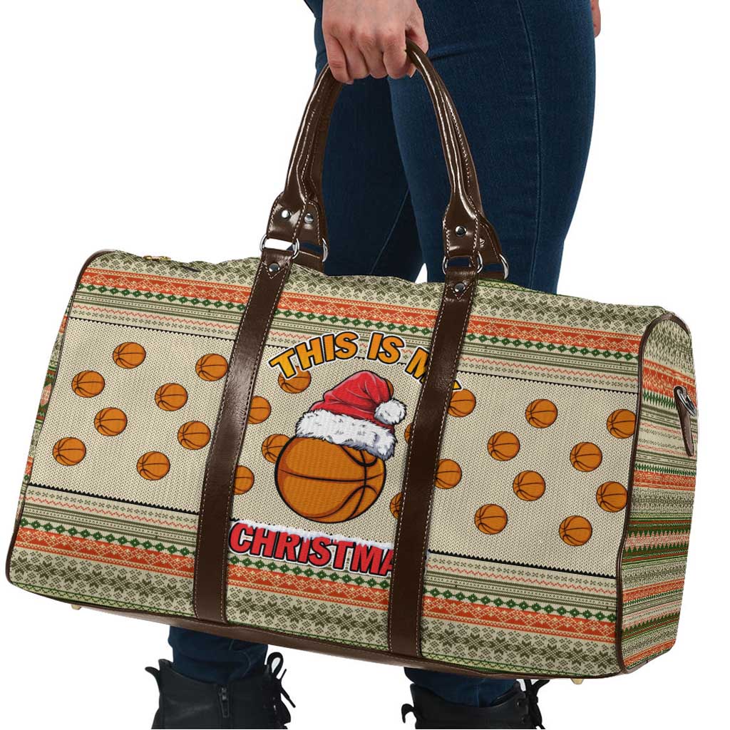 Basketball Winter Christmas Travel Bag Xmas Holiday Patterns - Wonder Print Shop
