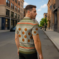 Basketball Winter Christmas Zipper Polo Shirt Xmas Holiday Patterns - Wonder Print Shop