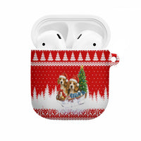 Beagle Dashing Dog Christmas AirPods Case Xmas Holiday Patterns - Wonder Print Shop