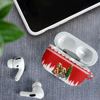 Beagle Dashing Dog Christmas AirPods Case Xmas Holiday Patterns - Wonder Print Shop