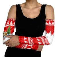 Beagle Dashing Dog Christmas Arm Sleeves Xmas Holiday Patterns - Wonder Print Shop