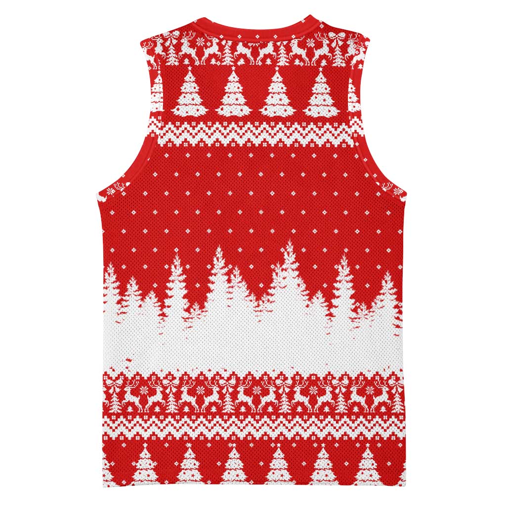 Beagle Dashing Dog Christmas Basketball Jersey Xmas Holiday Patterns - Wonder Print Shop