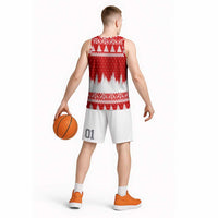 Beagle Dashing Dog Christmas Basketball Jersey Xmas Holiday Patterns - Wonder Print Shop