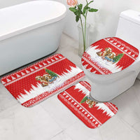 Beagle Dashing Dog Christmas Bathroom Set Xmas Holiday Patterns - Wonder Print Shop
