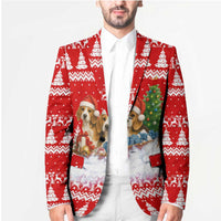 Beagle Dashing Dog Christmas Blazer Xmas Holiday Patterns - Wonder Print Shop