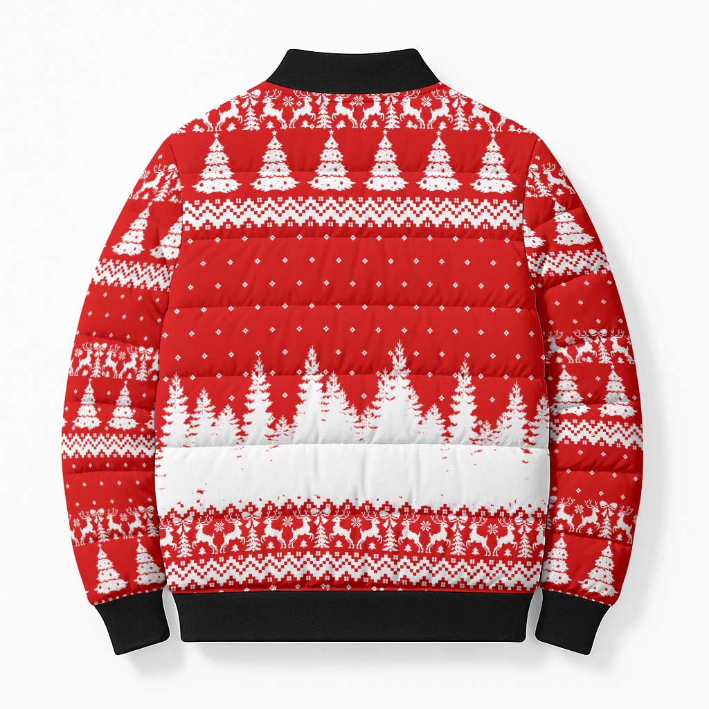 Beagle Dashing Dog Christmas Bomber Puffer Jacket Xmas Holiday Patterns - Wonder Print Shop