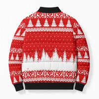 Beagle Dashing Dog Christmas Bomber Puffer Jacket Xmas Holiday Patterns - Wonder Print Shop