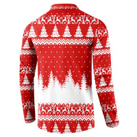 Beagle Dashing Dog Christmas Button Sweatshirt Xmas Holiday Patterns - Wonder Print Shop