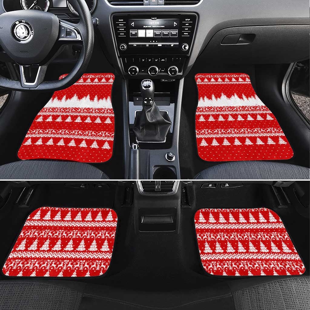 Beagle Dashing Dog Christmas Car Mats Xmas Holiday Patterns - Wonder Print Shop
