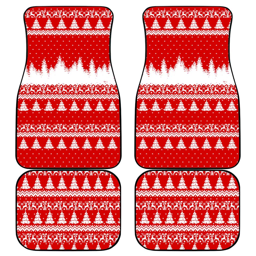 Beagle Dashing Dog Christmas Car Mats Xmas Holiday Patterns - Wonder Print Shop