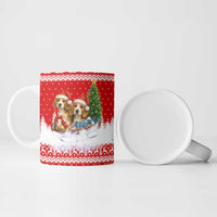 Beagle Dashing Dog Christmas Ceramic Mug Xmas Holiday Patterns - Wonder Print Shop