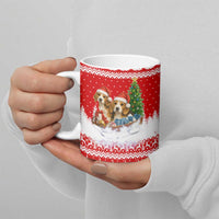 Beagle Dashing Dog Christmas Ceramic Mug Xmas Holiday Patterns - Wonder Print Shop
