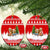Beagle Dashing Dog Christmas Ceramic Ornament Xmas Holiday Patterns - Wonder Print Shop