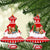 Beagle Dashing Dog Christmas Ceramic Ornament Xmas Holiday Patterns - Wonder Print Shop