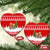 Beagle Dashing Dog Christmas Ceramic Ornament Xmas Holiday Patterns - Wonder Print Shop