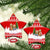 Beagle Dashing Dog Christmas Ceramic Ornament Xmas Holiday Patterns - Wonder Print Shop