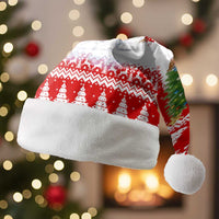 Beagle Dashing Dog Christmas Santa Hat Xmas Holiday Patterns - Wonder Print Shop