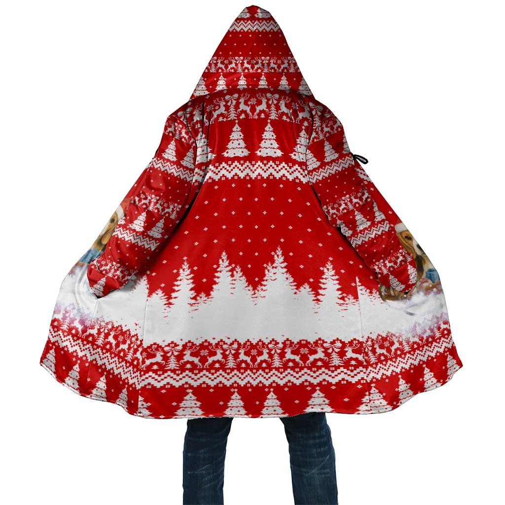 Beagle Dashing Dog Christmas Cloak Xmas Holiday Patterns - Wonder Print Shop