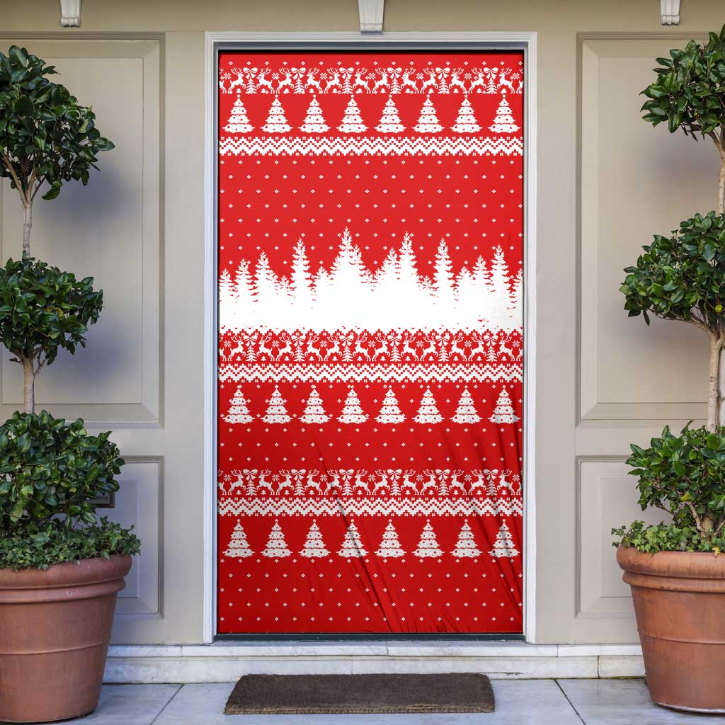 Beagle Dashing Dog Christmas Door Cover Xmas Holiday Patterns - Wonder Print Shop