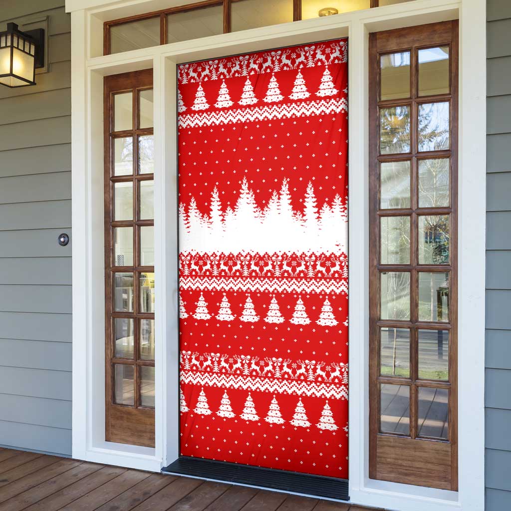Beagle Dashing Dog Christmas Door Cover Xmas Holiday Patterns - Wonder Print Shop