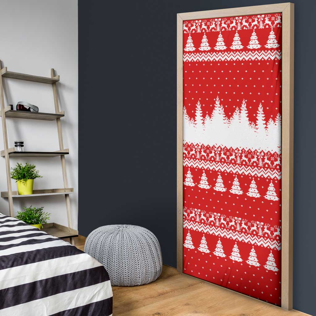 Beagle Dashing Dog Christmas Door Cover Xmas Holiday Patterns - Wonder Print Shop