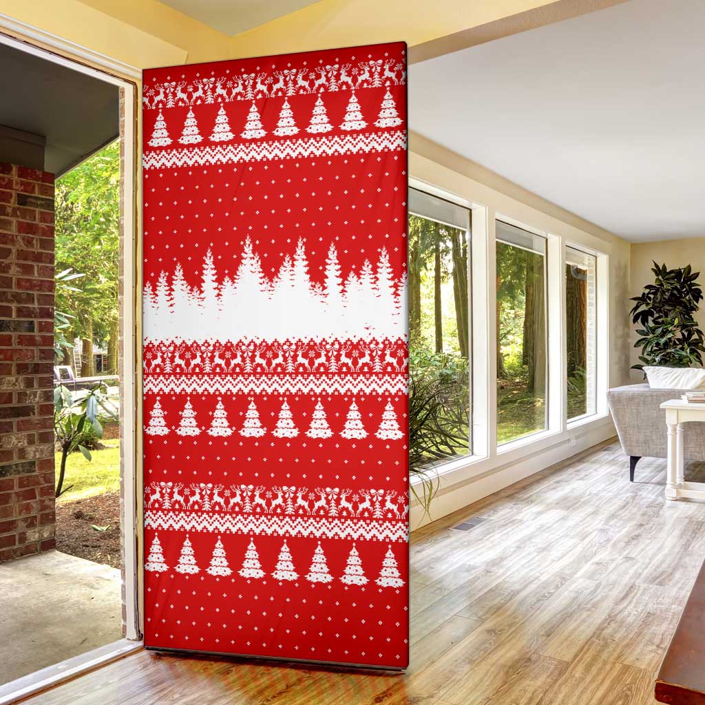 Beagle Dashing Dog Christmas Door Cover Xmas Holiday Patterns - Wonder Print Shop