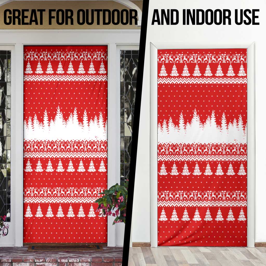 Beagle Dashing Dog Christmas Door Cover Xmas Holiday Patterns - Wonder Print Shop