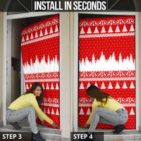 Beagle Dashing Dog Christmas Door Cover Xmas Holiday Patterns - Wonder Print Shop