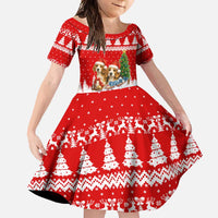 Beagle Dashing Dog Christmas Family Matching Mermaid Dress and Hawaiian Shirt Xmas Holiday Patterns - Wonder Print Shop