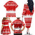 Beagle Dashing Dog Christmas Family Matching Off The Shoulder Long Sleeve Dress and Hawaiian Shirt Xmas Holiday Patterns - Wonder Print Shop