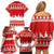 Beagle Dashing Dog Christmas Family Matching Off Shoulder Short Dress and Hawaiian Shirt Xmas Holiday Patterns - Wonder Print Shop