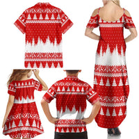 Beagle Dashing Dog Christmas Family Matching Summer Maxi Dress and Hawaiian Shirt Xmas Holiday Patterns - Wonder Print Shop