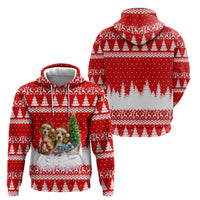 Beagle Dashing Dog Christmas Hoodie Xmas Holiday Patterns - Wonder Print Shop