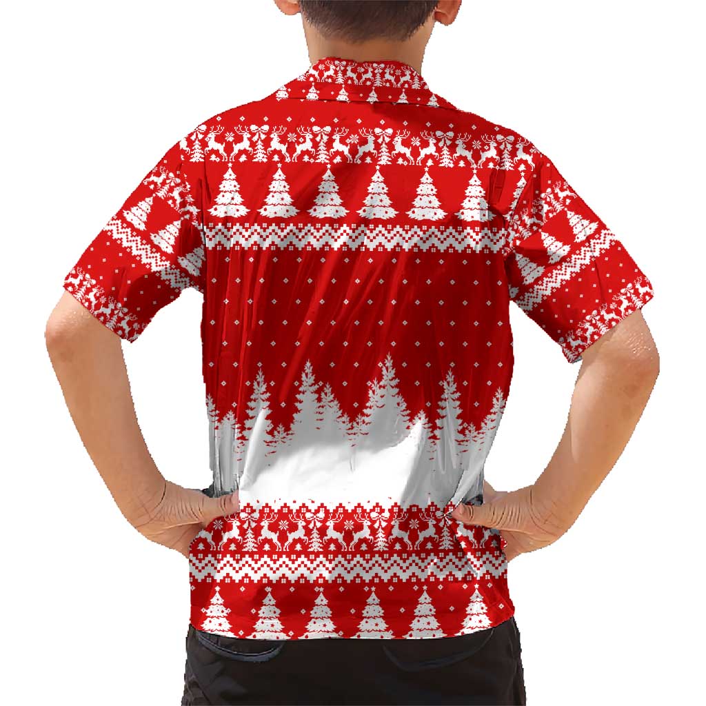 Beagle Dashing Dog Christmas Kid Hawaiian Shirt Xmas Holiday Patterns - Wonder Print Shop
