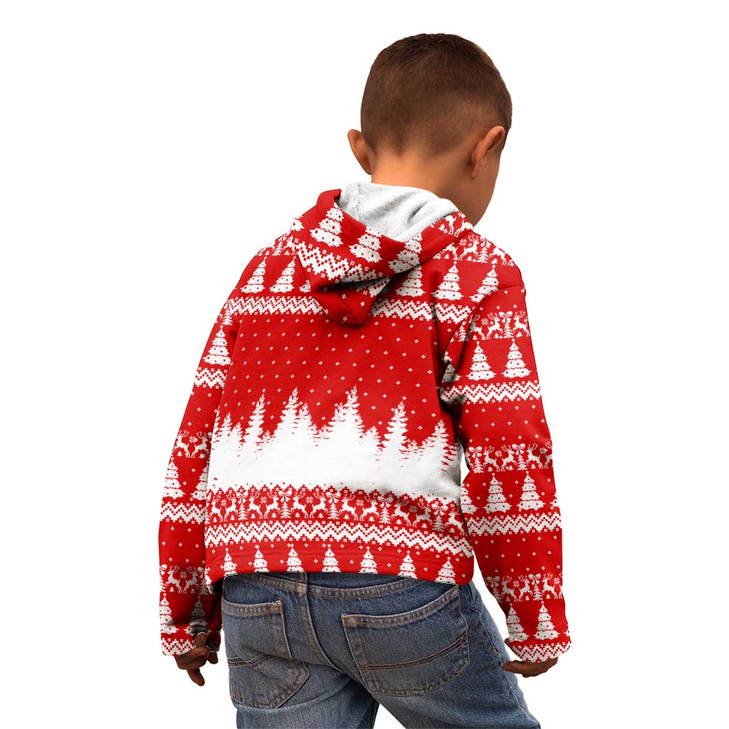 Beagle Dashing Dog Christmas Kid Hoodie Xmas Holiday Patterns - Wonder Print Shop